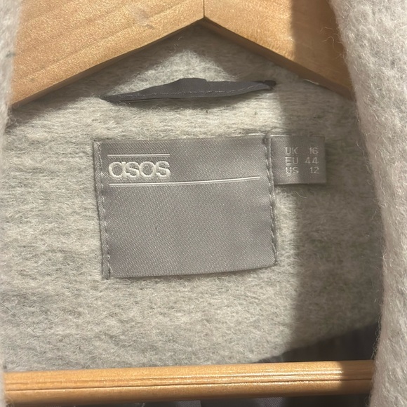 ASOS Gradient Wool Overcoat Size 12/M - Picture 3 of 6